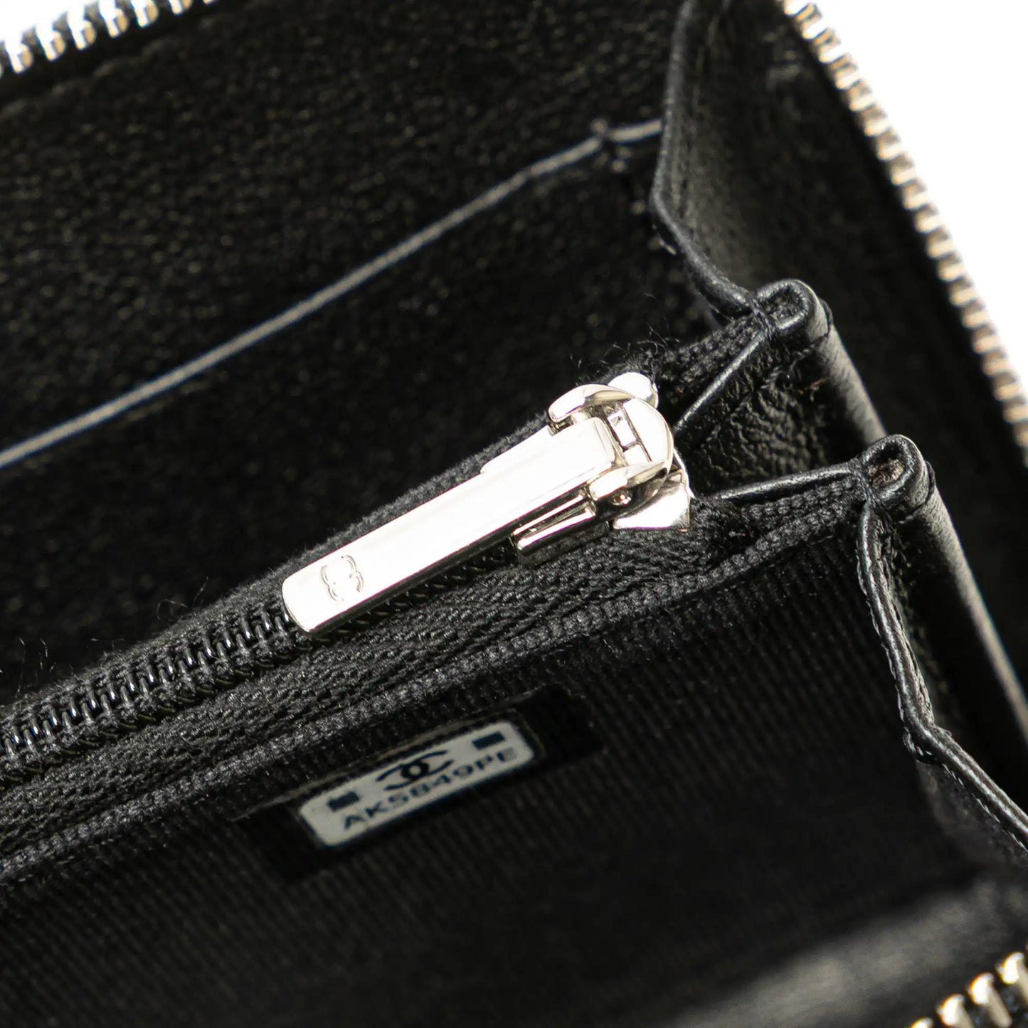 Chanel Quilted Lambskin CC Crystal Coin Pouch