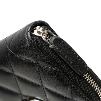 Chanel Quilted Lambskin CC Crystal Coin Pouch