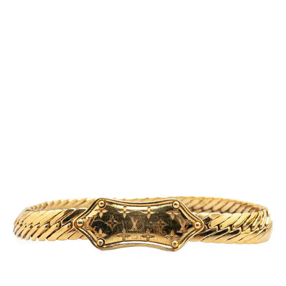 Louis Vuitton Gold Plated Nanogram Chain Bracelet
