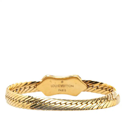 Louis Vuitton Gold Plated Nanogram Chain Bracelet