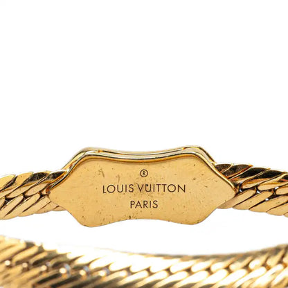 Louis Vuitton Gold Plated Nanogram Chain Bracelet