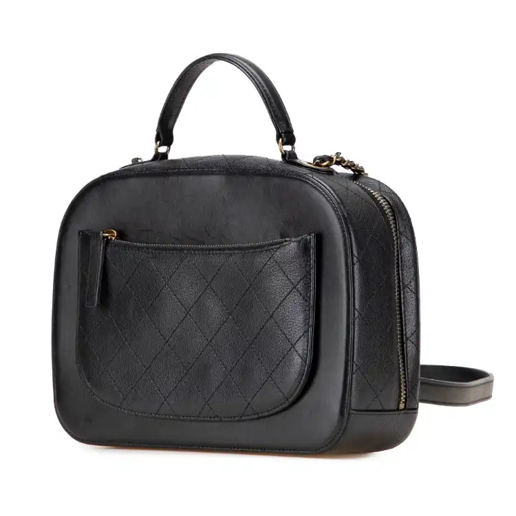 Chanel Goatskin and Quilted Calfskin Coco Curve Vanity Case