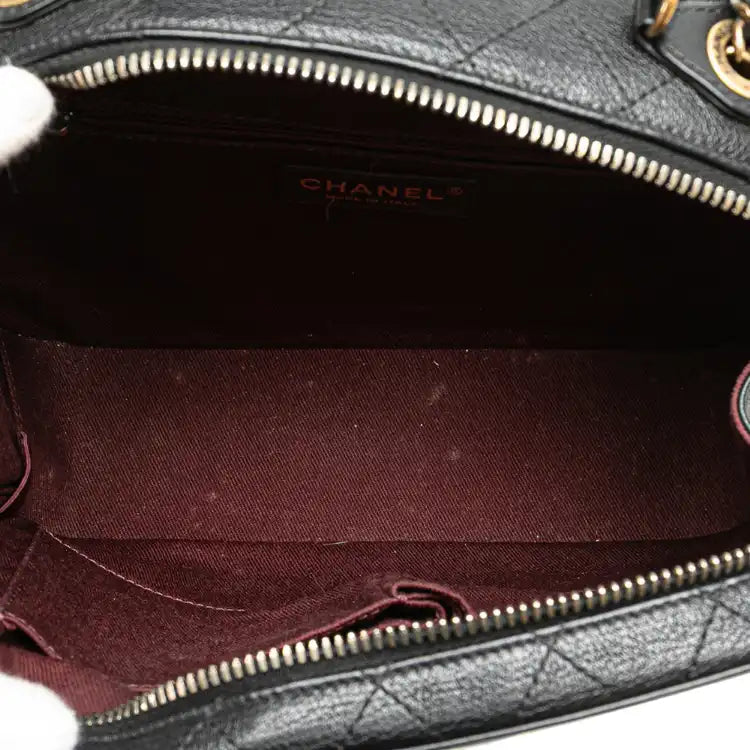 Chanel Goatskin and Quilted Calfskin Coco Curve Vanity Case