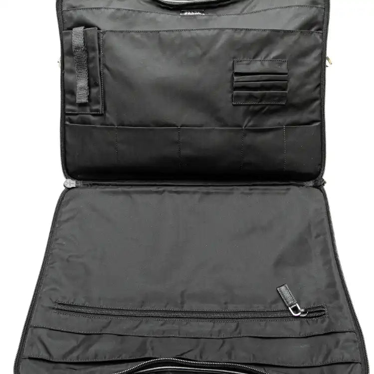Prada Saffiano-Trimmed Tessuto Briefcase