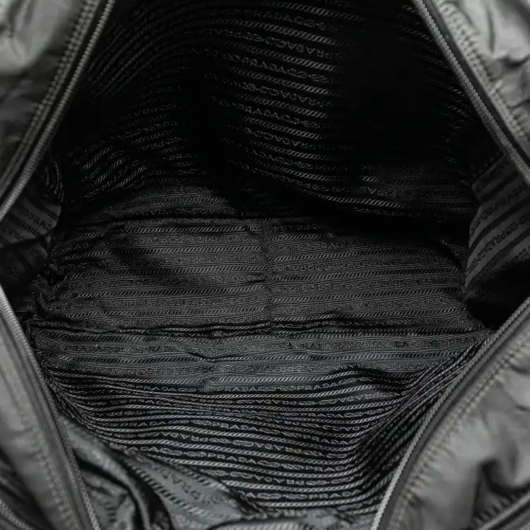 Prada Saffiano-Trimmed Tessuto Briefcase