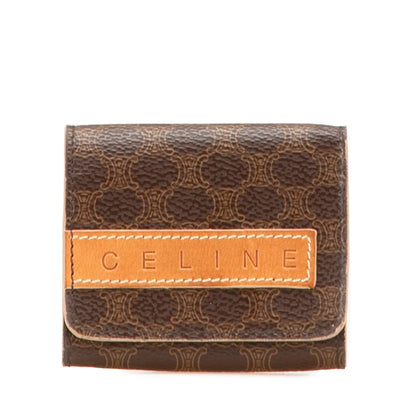 Celine Macadam Coated Canvas Coin Pouch