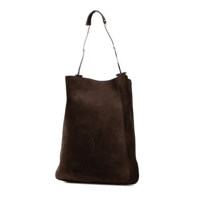 Gucci Suede Horsebit Chain Hobo