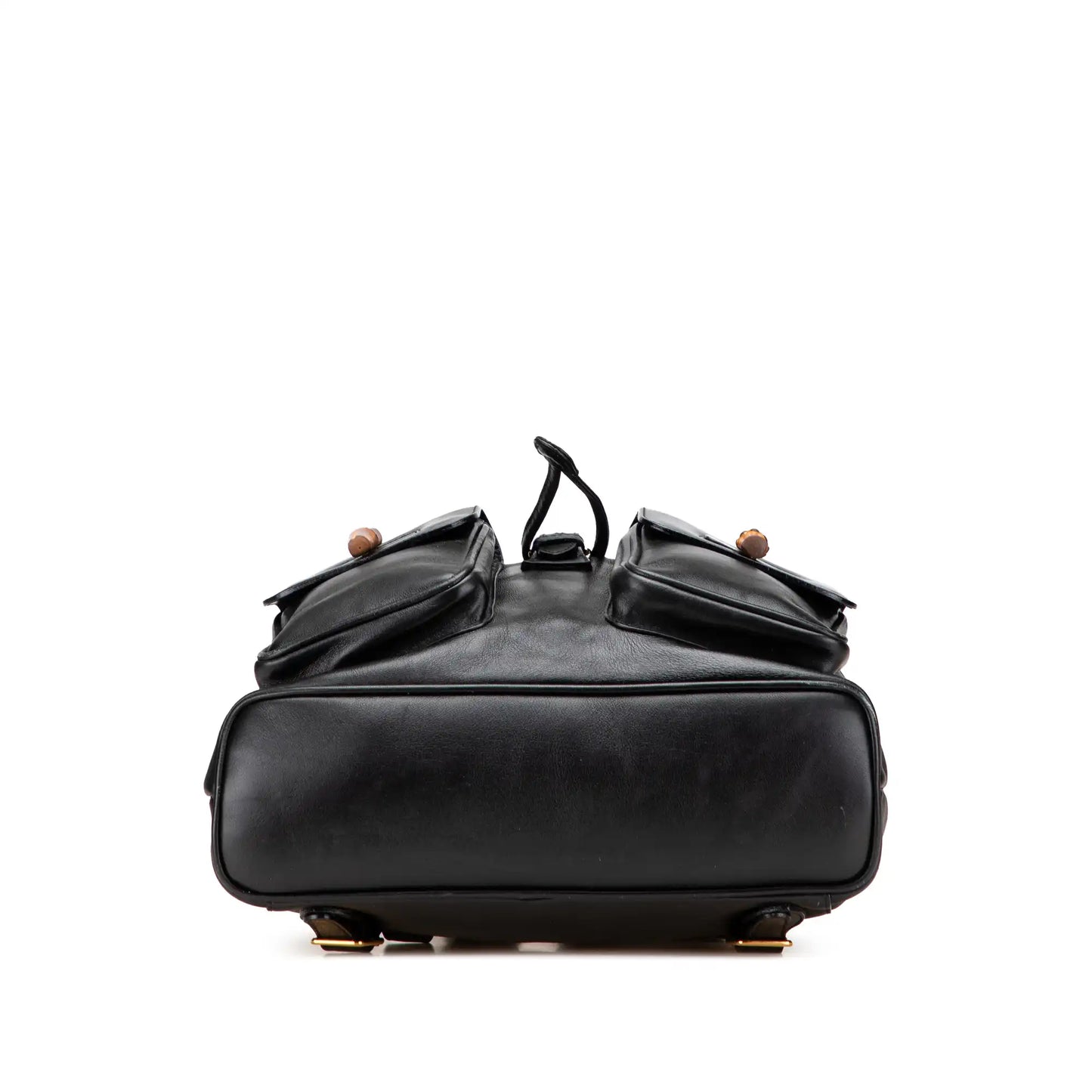 Gucci Calfskin Bamboo Drawstring Backpack