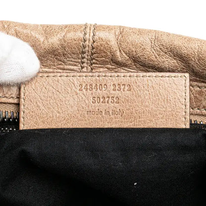 Balenciaga Mini Lambskin Motocross Classic Folder Business Bag