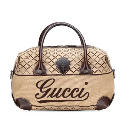 Gucci Diamante Canvas Crest Boston