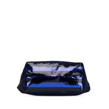 Prada Sequined Satin Stripes Tote