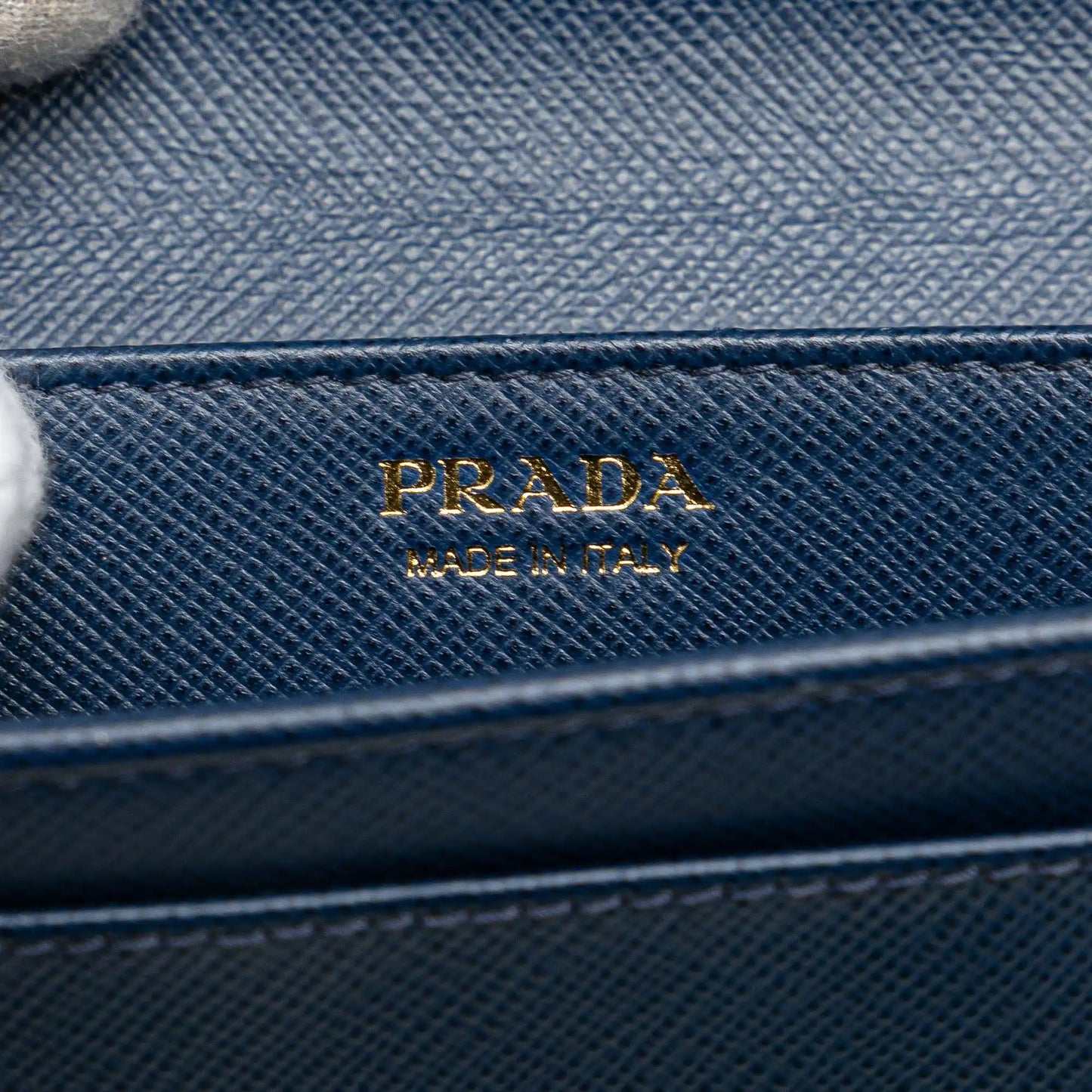 Prada Saffiano Card Holder on Chain