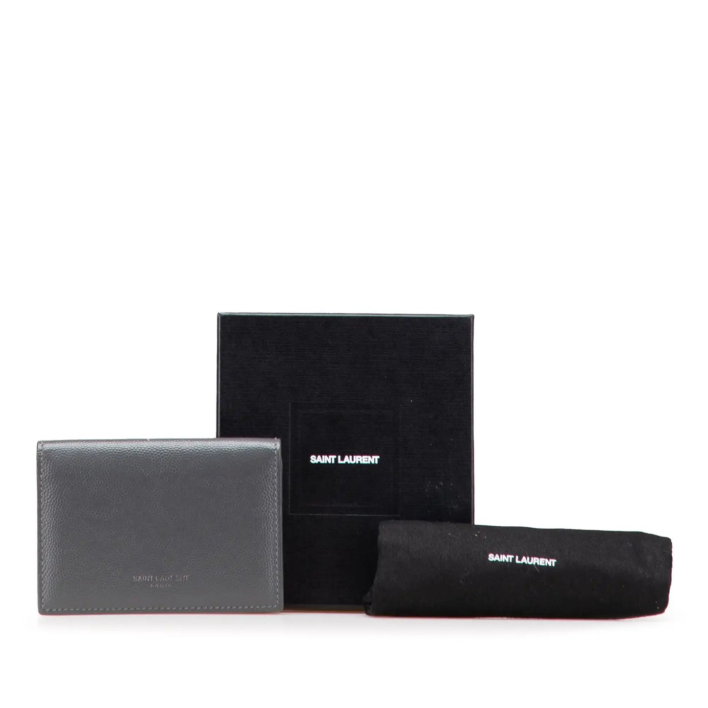 Saint Laurent Grain de Poudre Business Card Holder