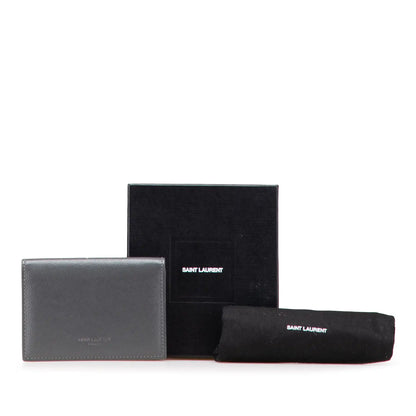 Saint Laurent Grain de Poudre Business Card Holder