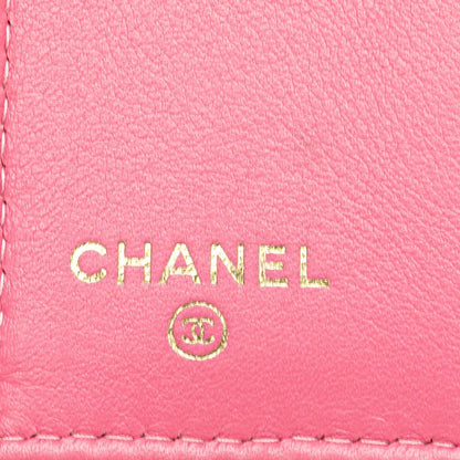 Chanel Lambskin Boy Flap Compact Wallet