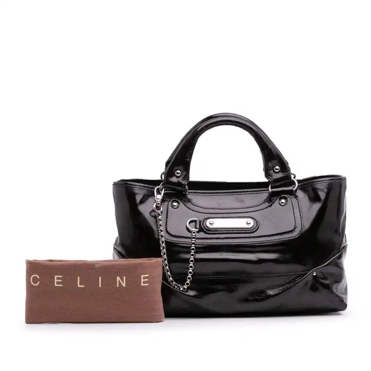 Celine Patent Boogie Handbag