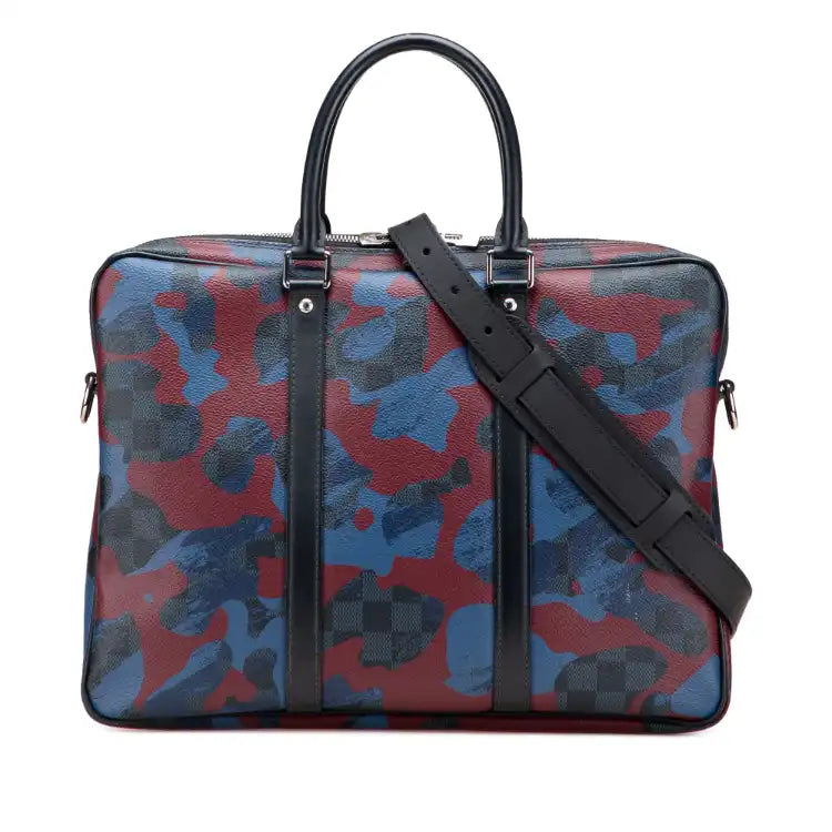 Louis Vuitton Damier Cobalt Camouflage Porte-Documents Voyage PM