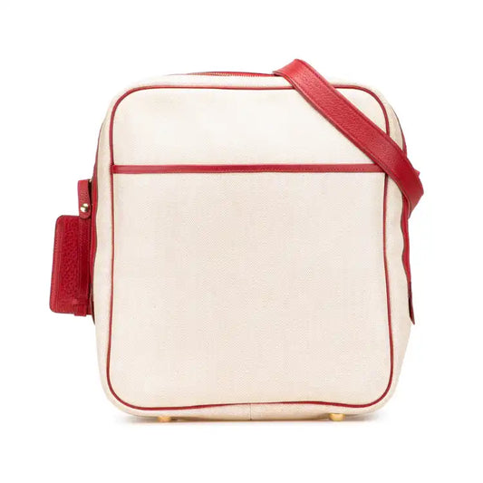 Hermès Toile and Clemence Victoria Messenger Bag