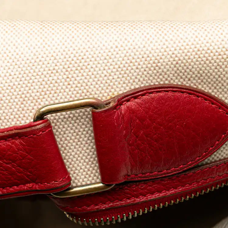 Hermès Toile and Clemence Victoria Messenger Bag