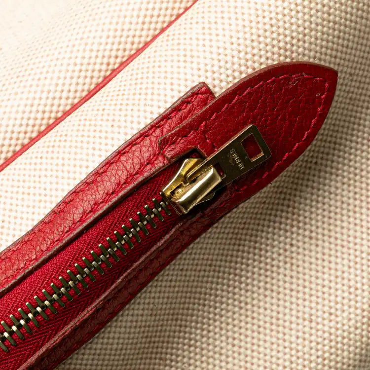 Hermès Toile and Clemence Victoria Messenger Bag