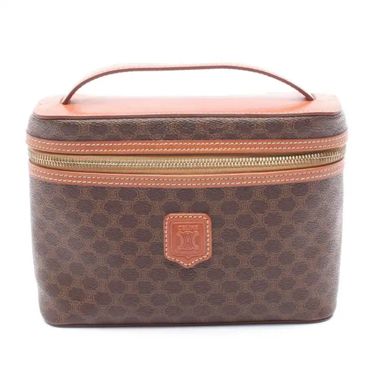 Celine Macadam Coated Canvas Vanity Bag