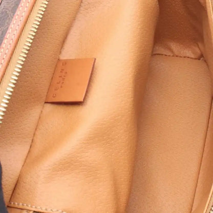 Celine Macadam Coated Canvas Vanity Bag
