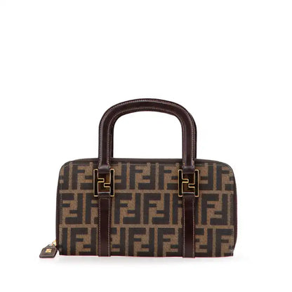 Fendi Zucca Canvas Top Handle Wallet
