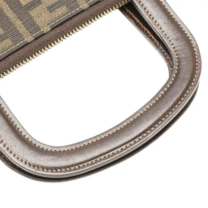 Fendi Zucca Canvas Top Handle Wallet
