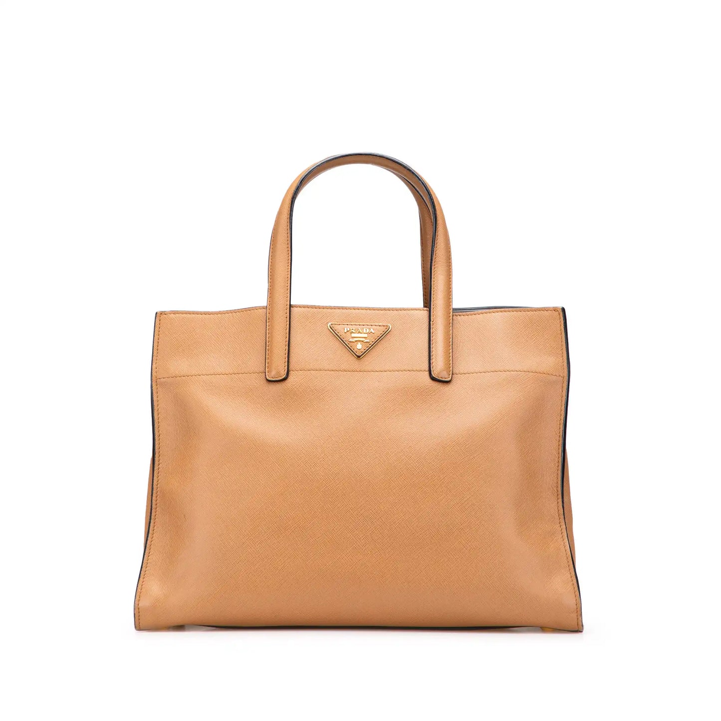 Prada Saffiano Soft Triple Pocket Satchel