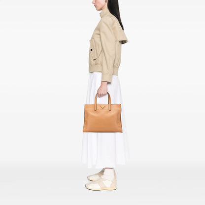 Prada Saffiano Soft Triple Pocket Satchel
