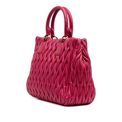 Miu Miu Matelasse Nappa Satchel