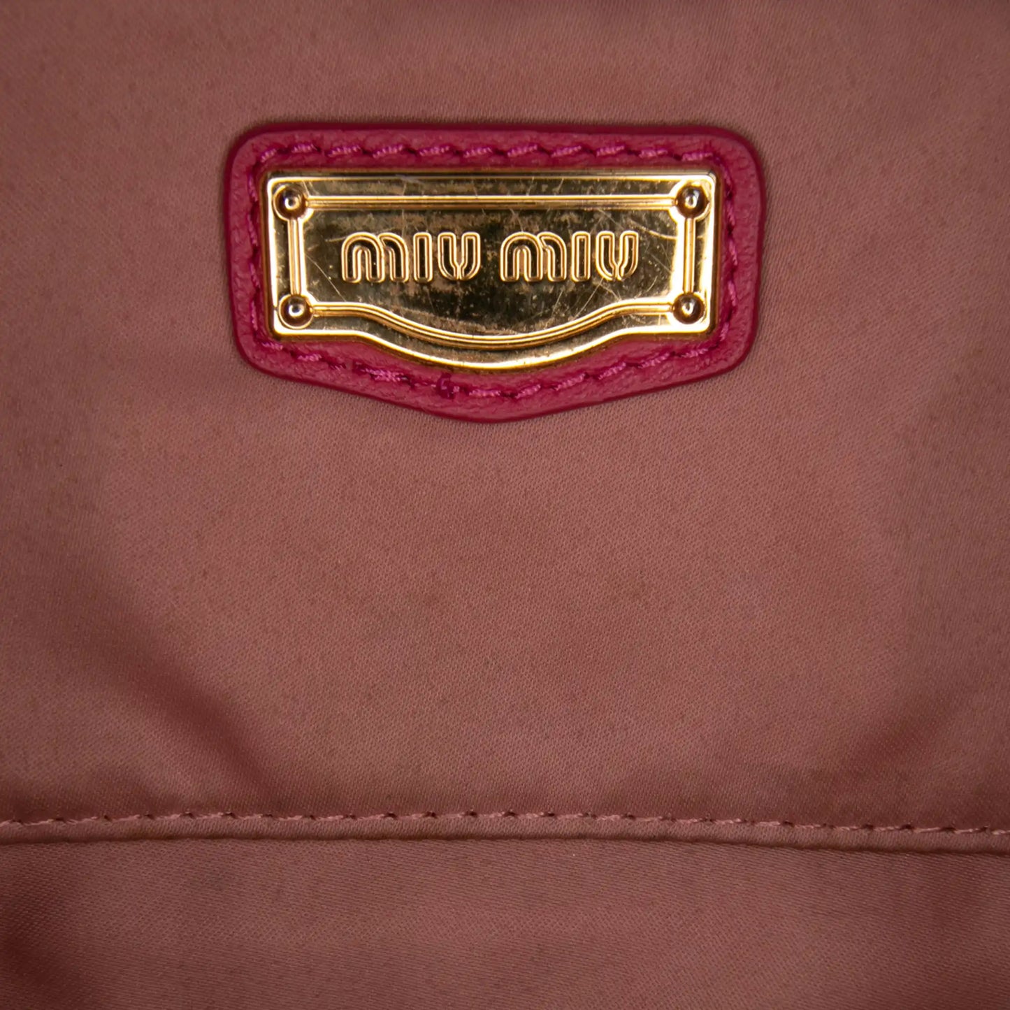 Miu Miu Matelasse Nappa Satchel