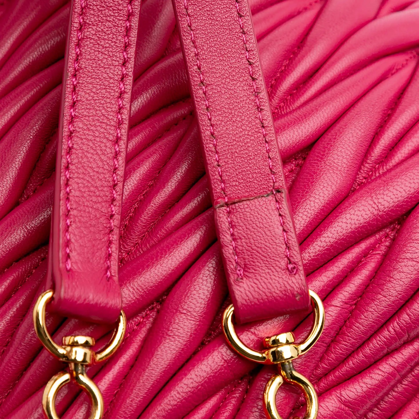 Miu Miu Matelasse Nappa Satchel