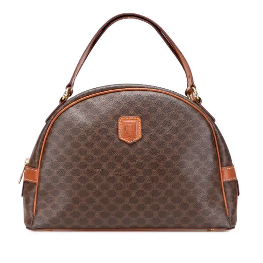 Celine Macadam Coated Canvas Handbag