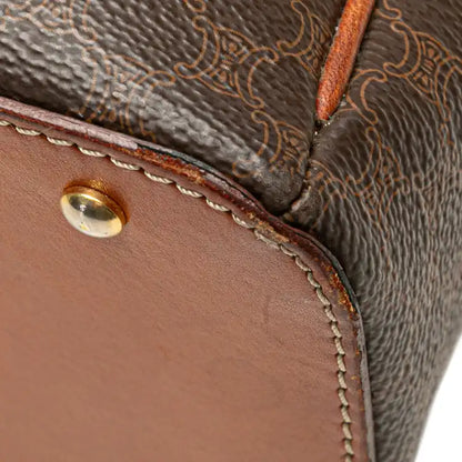 Celine Macadam Coated Canvas Handbag