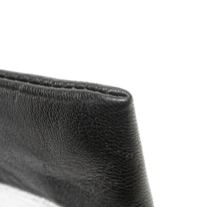 Celine Bicolor Leather Key Ring Coin Pouch