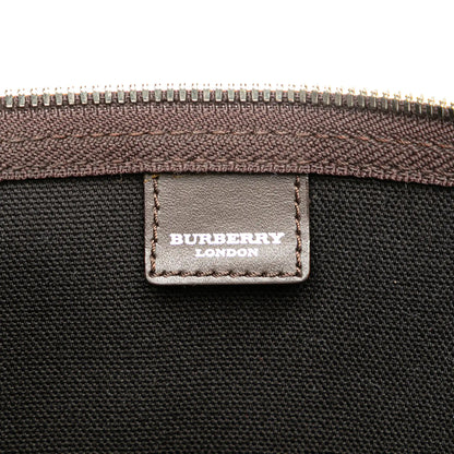 Burberry Tonal Check Coated Canvas Travel Bag
