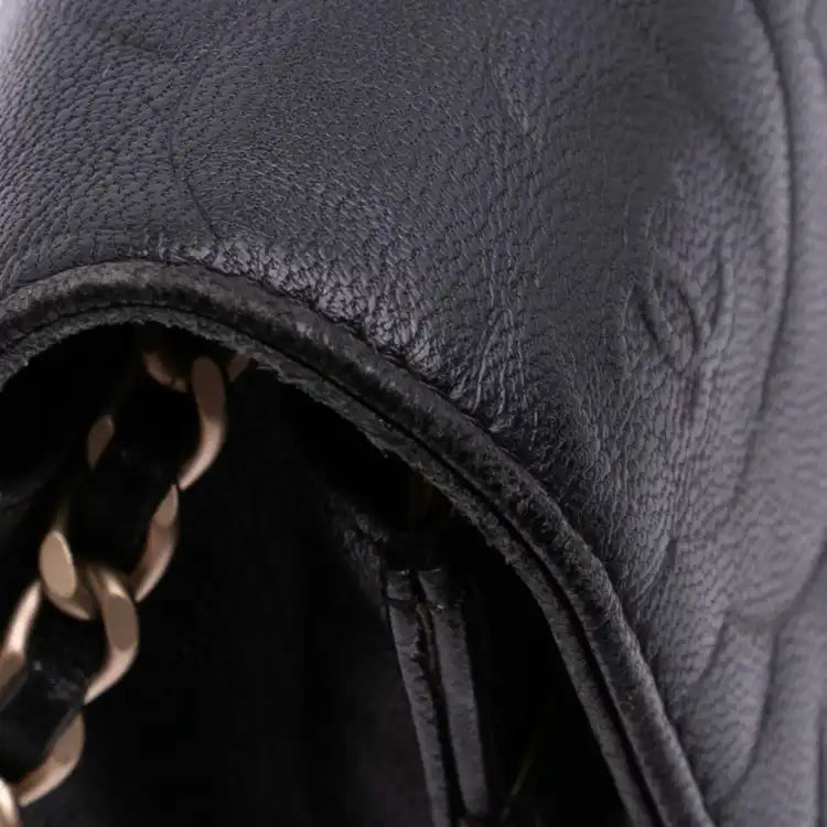 Chanel Camellia Embossed Lambskin Wallet On Chain