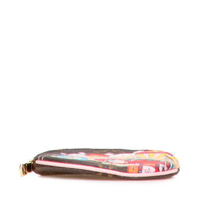 Louis Vuitton Monogram Vivienne Christmas Animation Swing Ride Round Coin Purse