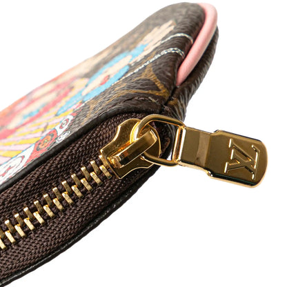 Louis Vuitton Monogram Vivienne Christmas Animation Swing Ride Round Coin Purse