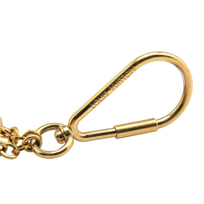 Louis Vuitton Gold Plated Enamel Puzzle Key Ring and Bag Charm