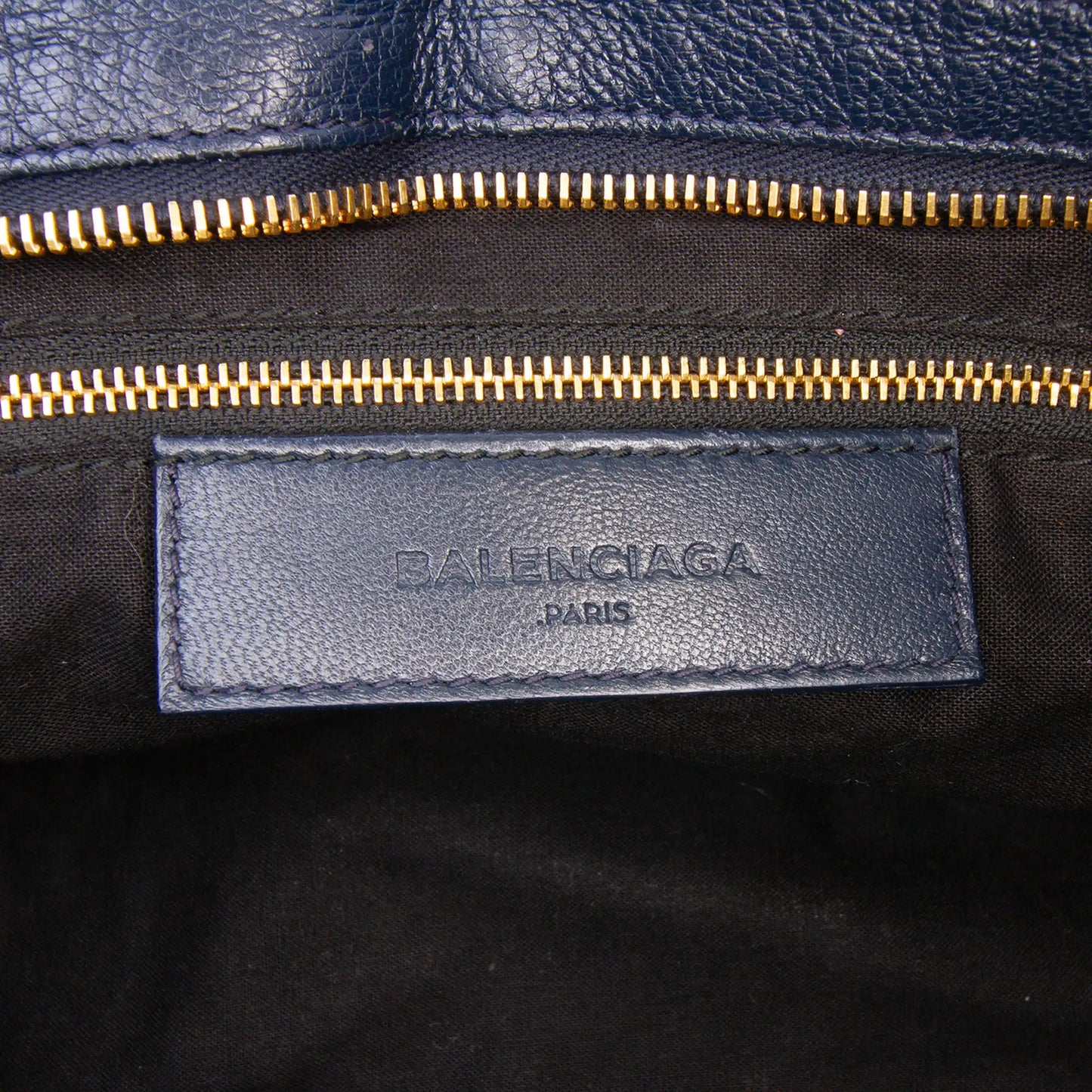 Balenciaga Goatskin Motocross Classic Metallic Edge Part Time Satchel