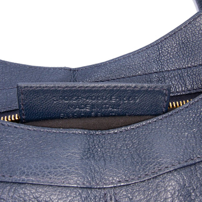 Balenciaga Goatskin Motocross Classic Metallic Edge Part Time Satchel