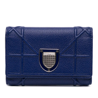 Dior Grained Calfskin Diorama Elancee Wallet