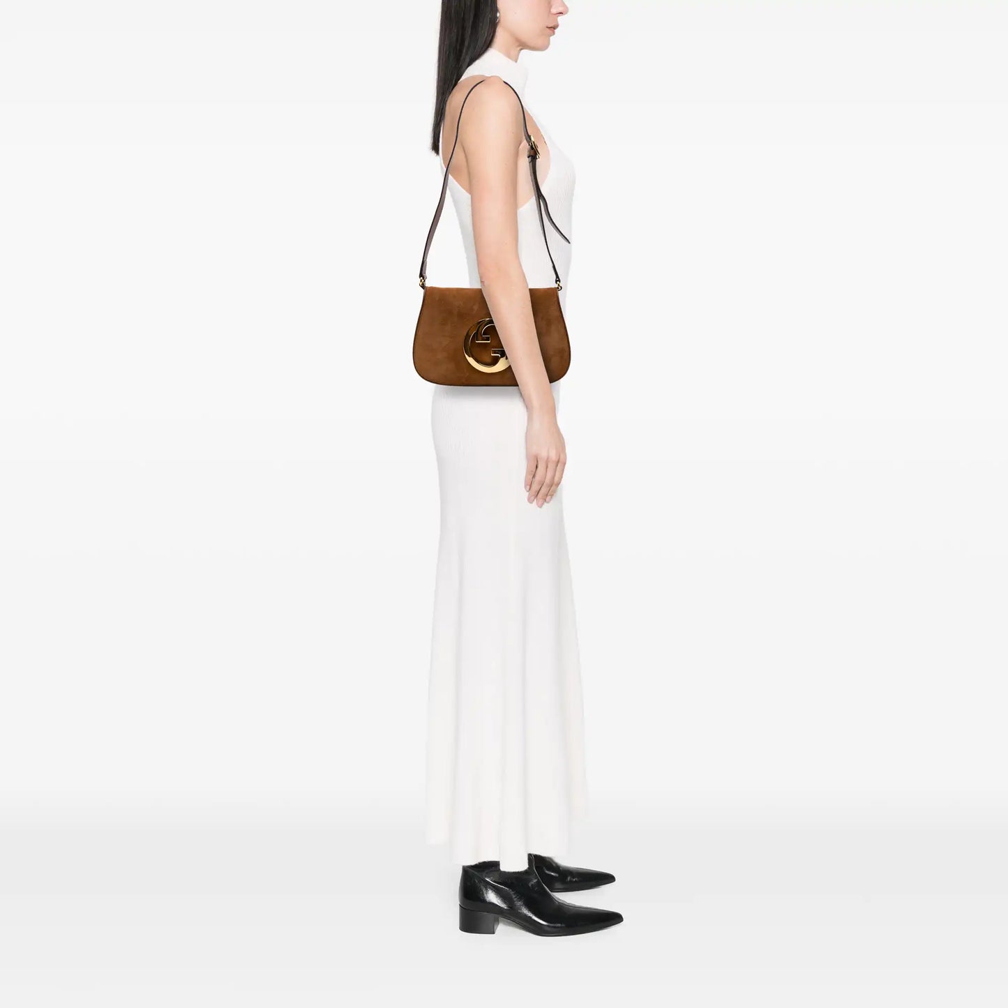 Gucci Small Suede Blondie Satchel