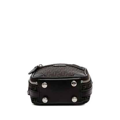 Fendi Mini Zucchino Recycled Jacquard Trolley Satchel