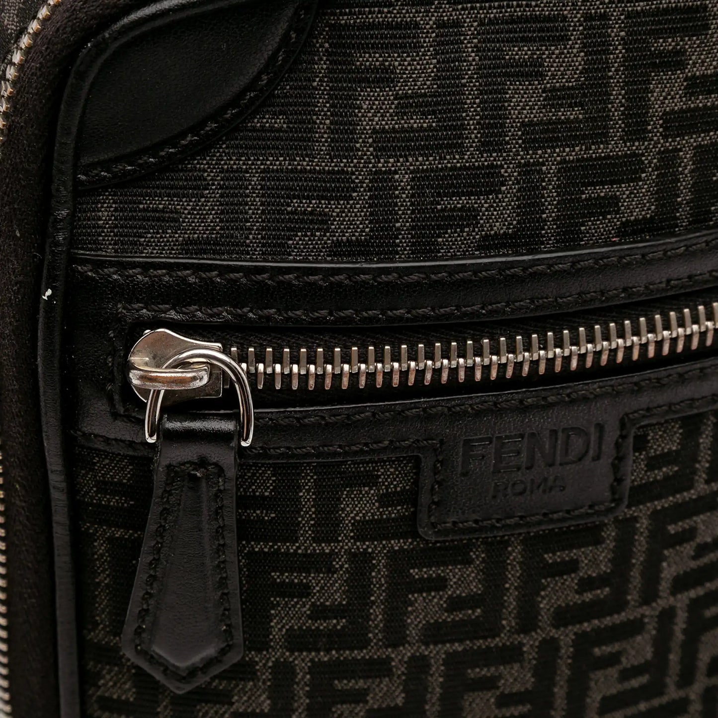 Fendi Mini Zucchino Recycled Jacquard Trolley Satchel