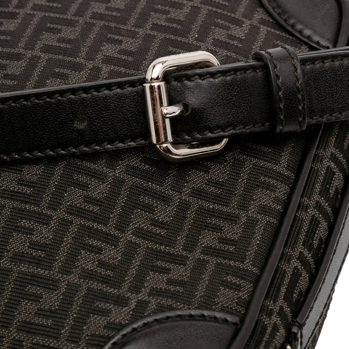 Fendi Mini Zucchino Recycled Jacquard Trolley Satchel