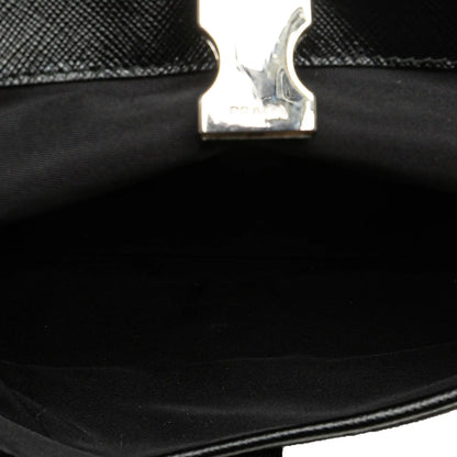 Prada Saffiano Trimmed Tessuto Belt Bag