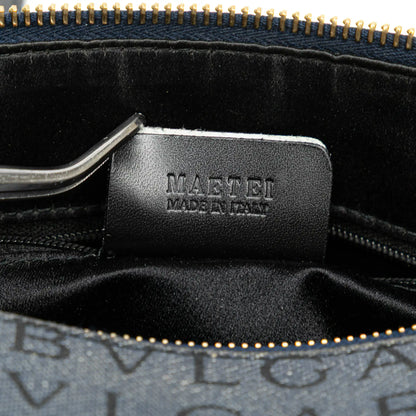 Bvlgari Logomania Denim Cylinder Handbag